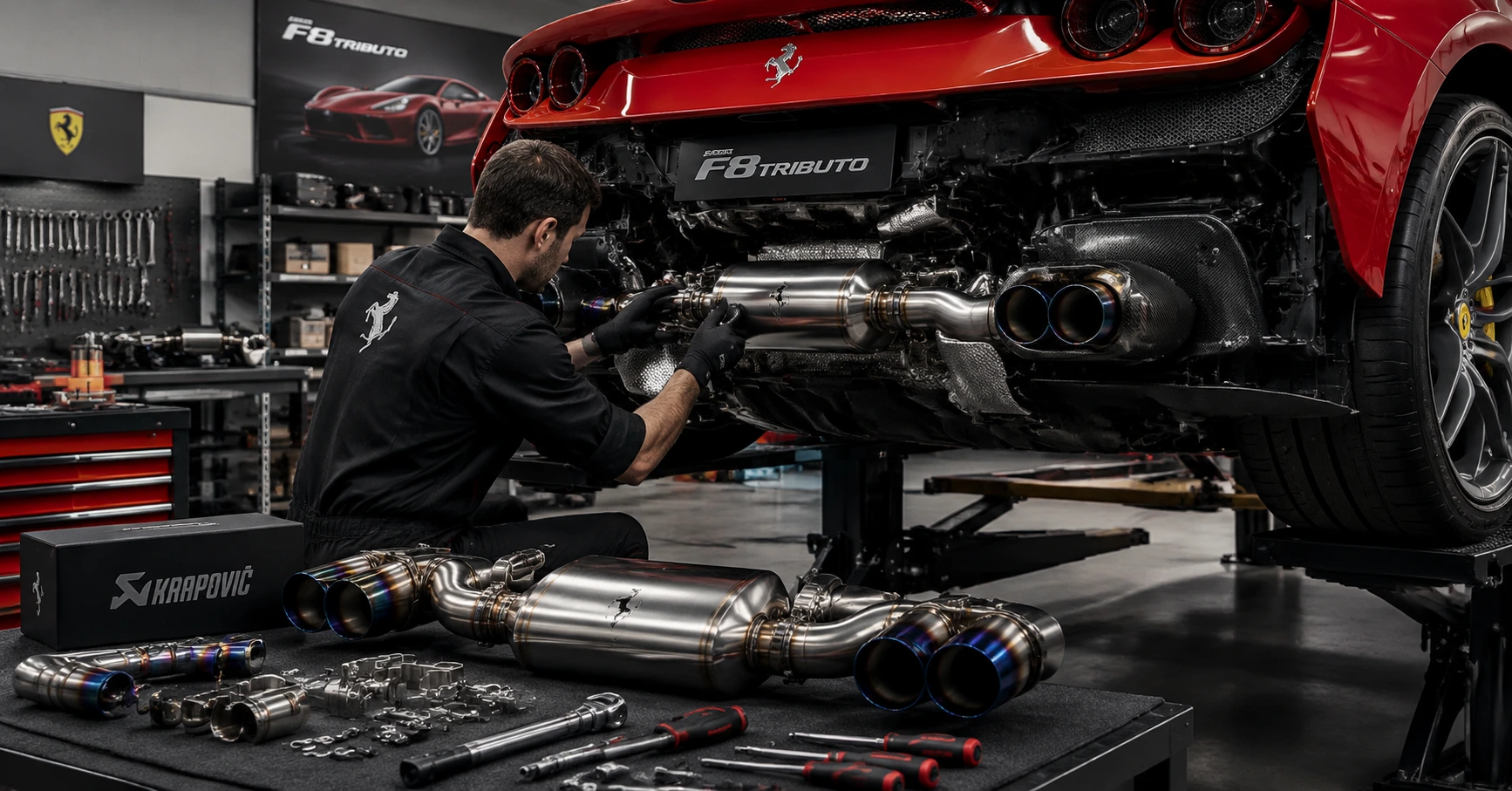 f8 tributo novitec exhaust - Nâng tầm hiệu suất và âm thanh cho siêu xe Ferrari F8 Tributo - image 3