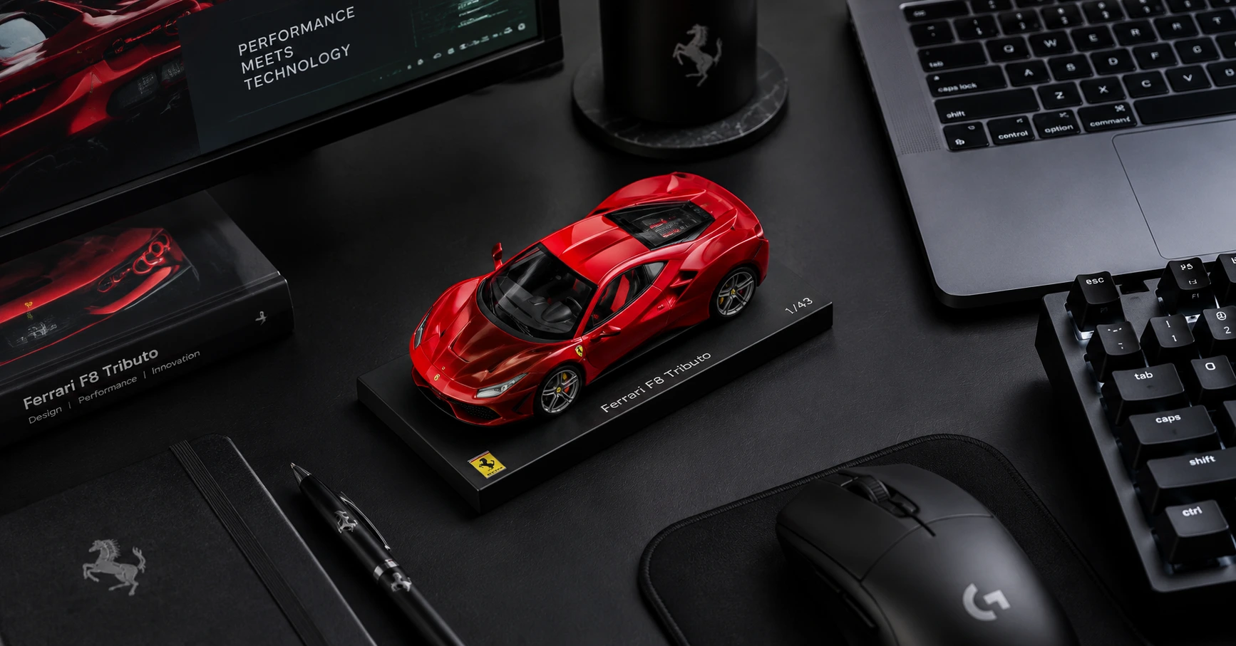 Ferrari F8 Tributo 1/43: Chi tiết về mẫu xe thu nhỏ đẳng cấp - image 3
